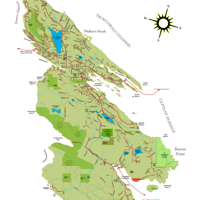 Salt Spring map